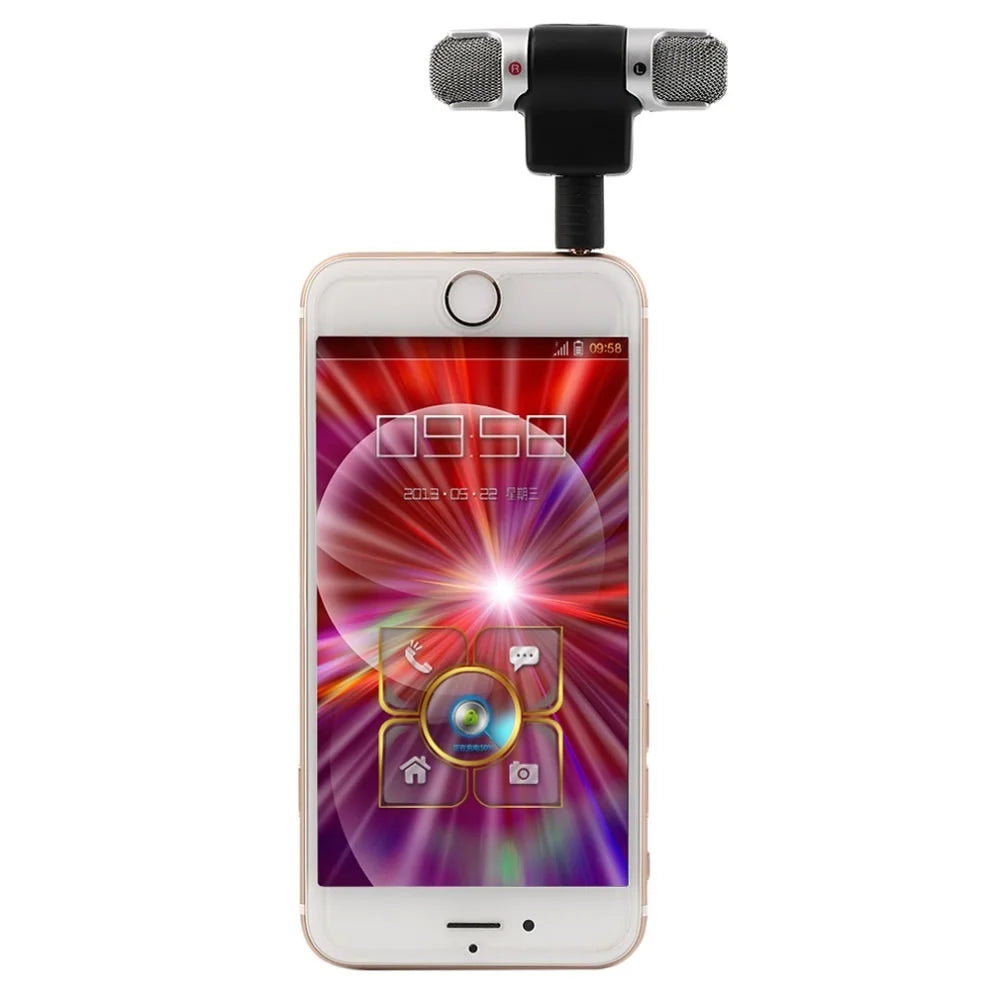 FORNORM 3.5Mm Jack Portable Mini Portable Digital Stereo Microphone Recorder for Sony MIC-DS70P Computer Sing Song Karaoke.