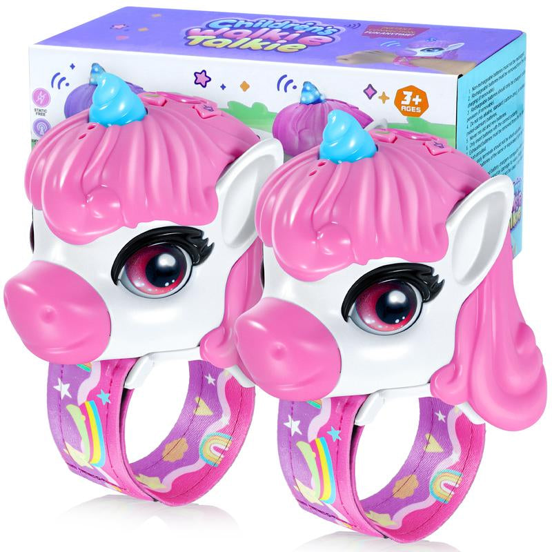 Vvinca Walkie Talkies for Kids - 2 Pack Toys for Boys Girls Age 3-5 5-7 8-12 T-Rex Adjustable Strap Long Range Clear Sound Walkie Talkie Outdoor Camping Christmas Birthday Gifts for Toddlers