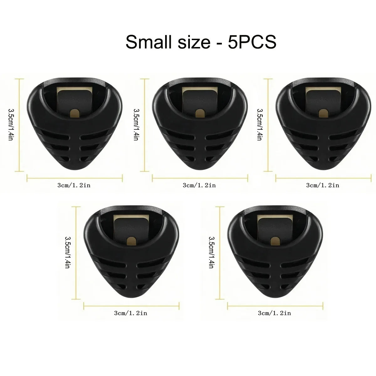 1/5/10Pcs Guitar Pick Holder Plastic Plectrum Case Mediator Quick Storage Self Adhesive Triangle Shape