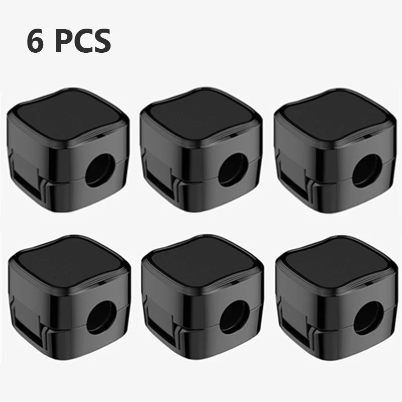 6PCS Magnetic Wire Organizer Desktop Cable Clip Protector Cord Magnet Cable Winder Row Plug Mouse USB Charging Line Holder Hook.