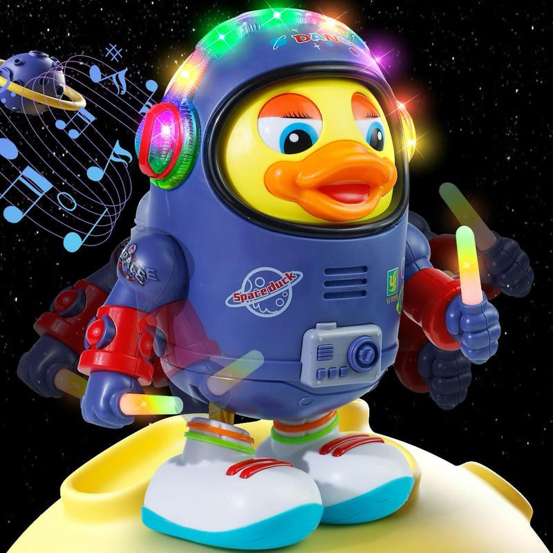 Dancing Space Duck Toy for Kids with Music & Lights – Electric Waddling Fun Gift Toy