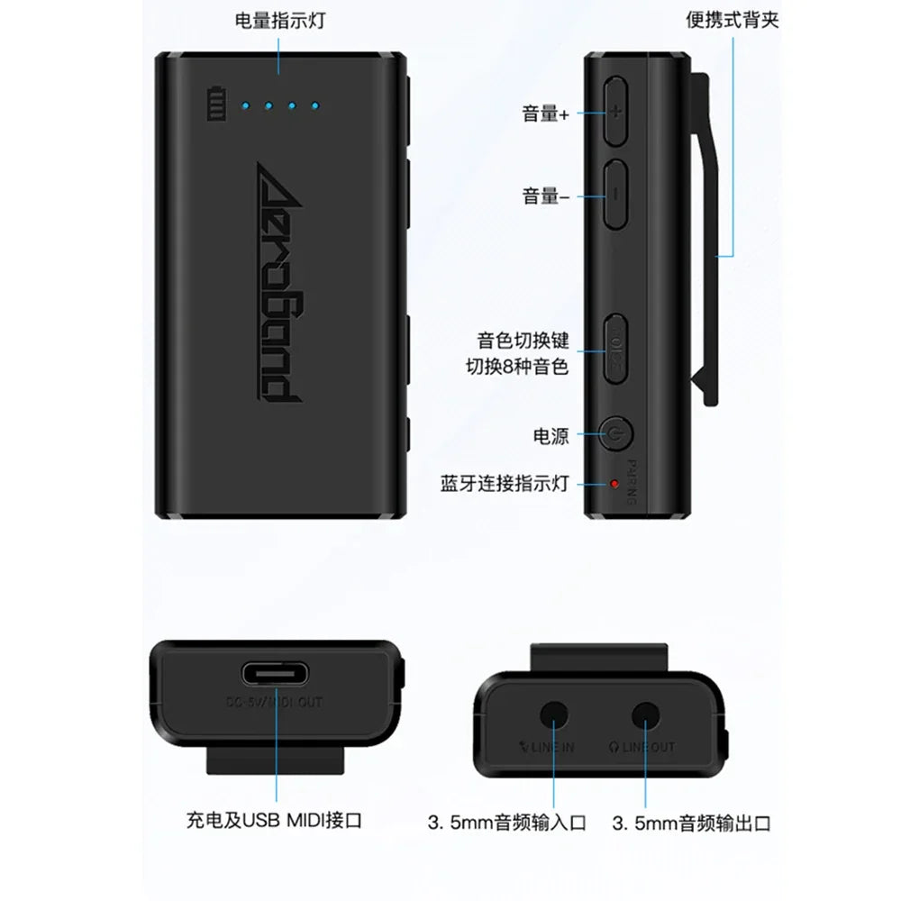 Aeroband-Pocketdrum 2 MAX Electronic Drum Set, Drum Sticks, Foot Pedals, Bluetooth Adapter, Play Drum Anywhere Anytime.