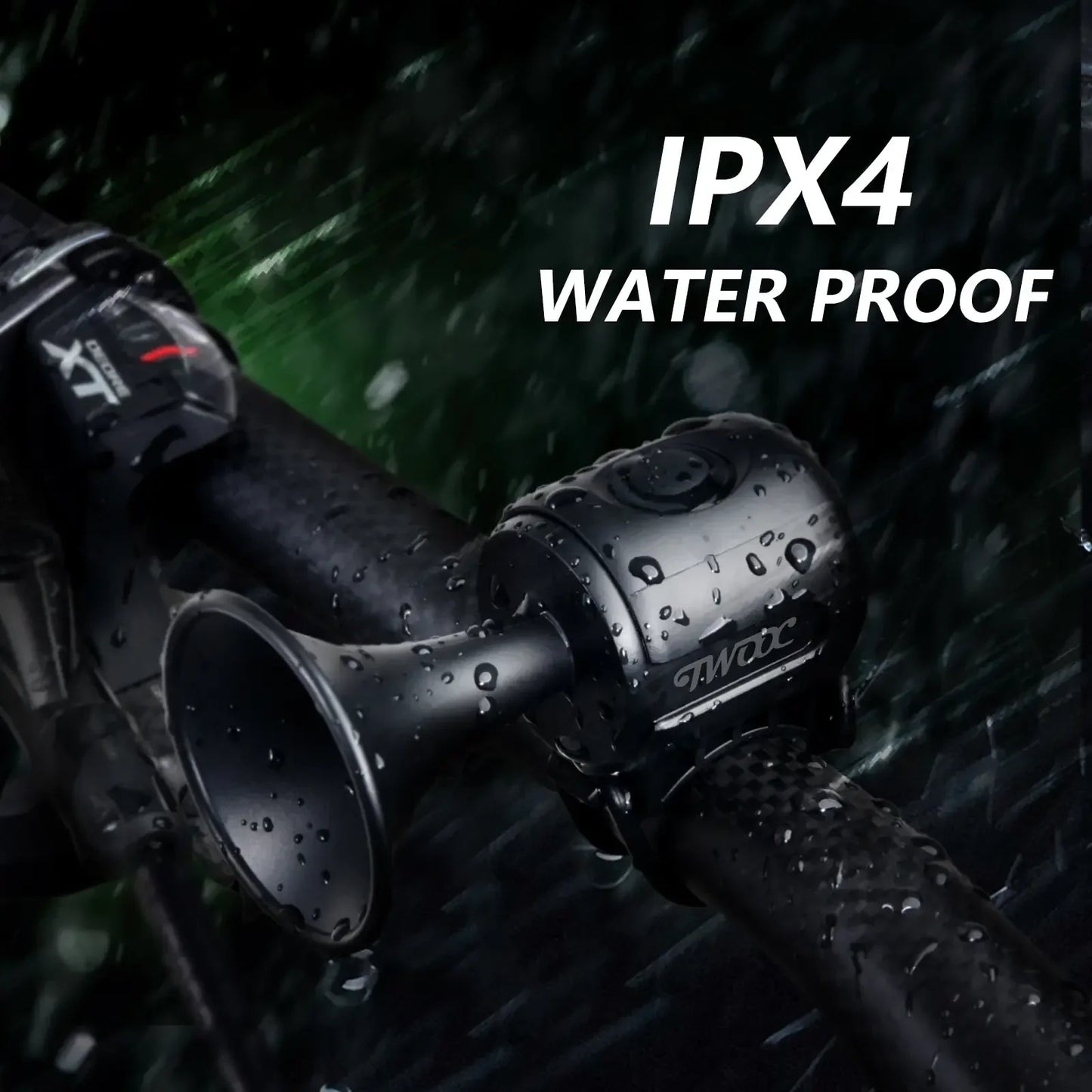 TWOOC Bicycle Electronic Horn Loud Warning Sound CR2032 Battery 120Db IPX4 Waterproof Suitable for Road and Mountain Bike.