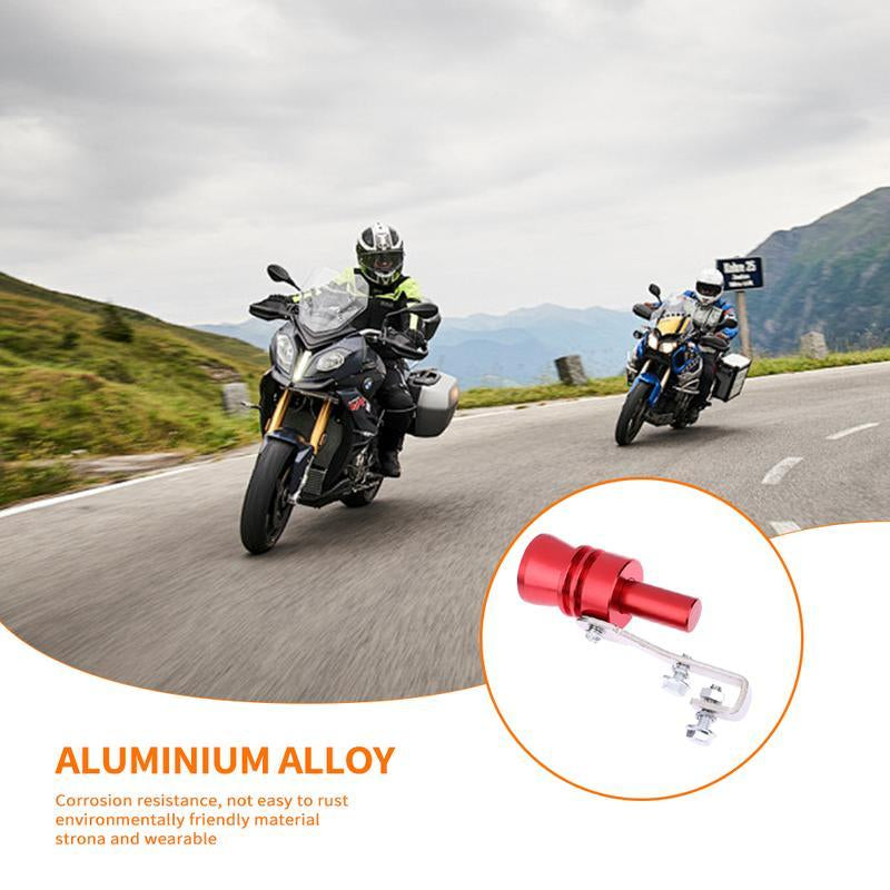 Turbo Whistle - Turbo Sound Whistle, Aluminum Universal Turbo Whistle, Car Turbo Simulator Sound Whistle for Truck SUV Car, 1 Pack Size XL (Red)