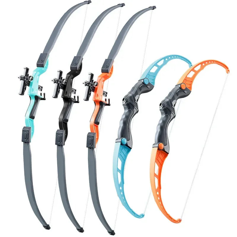 52Cm Bow and Arrow Toy Set for Children Archery Practice Recurve Outdoor Sorts Shooting Toy with Target Boys Kids Gifts.
