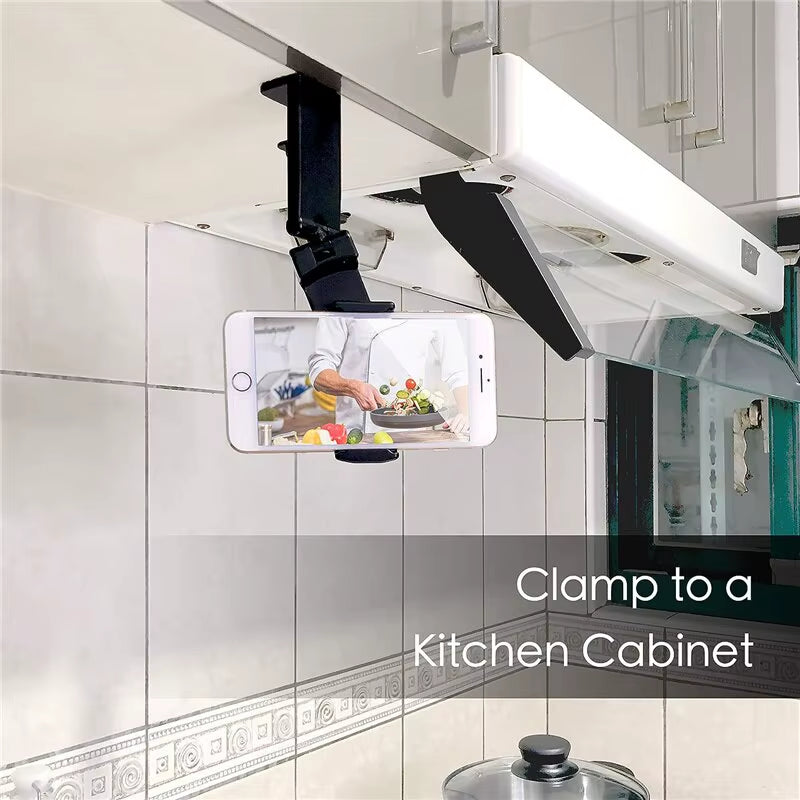 Airplane Phone Holder Stand Cell Mobile Portable Travel Mount Desk Flight Foldable Rotatable Selfie Holding Train Seat Support.