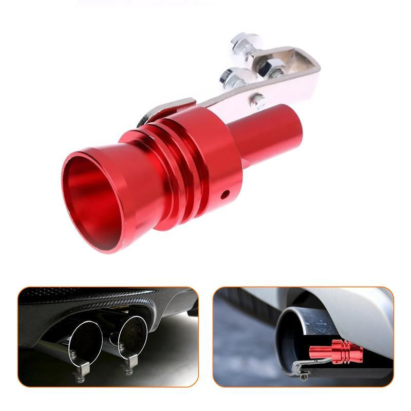 Turbo Whistle - Turbo Sound Whistle, Aluminum Universal Turbo Whistle, Car Turbo Simulator Sound Whistle for Truck SUV Car, 1 Pack Size XL (Red)