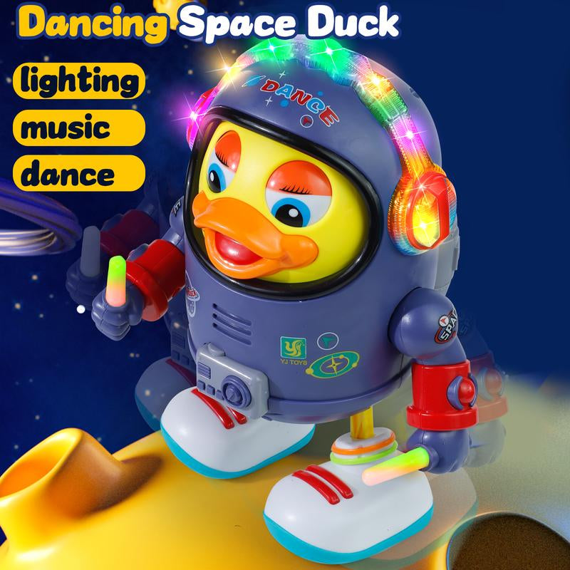 Dancing Space Duck Toy for Kids with Music & Lights – Electric Waddling Fun Gift Toy