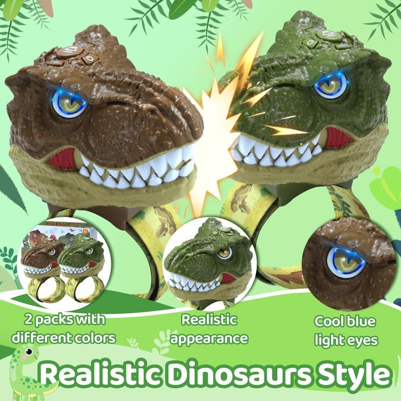 Vvinca Walkie Talkies for Kids - 2 Pack Toys for Boys Girls Age 3-5 5-7 8-12 T-Rex Adjustable Strap Long Range Clear Sound Walkie Talkie Outdoor Camping Christmas Birthday Gifts for Toddlers
