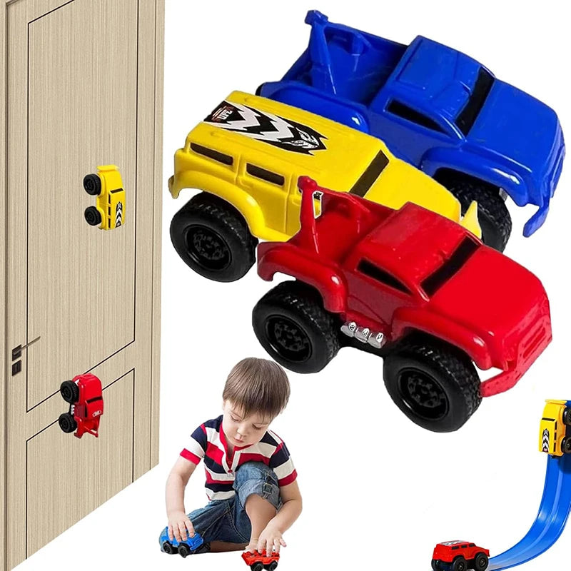 Magnetic Wall Climbing Toy Car, Emboadlie Magnetic anti Gravity Wall Climbing Car Zero Gravity Car Toy Wall Climbing, Boys Gilrs