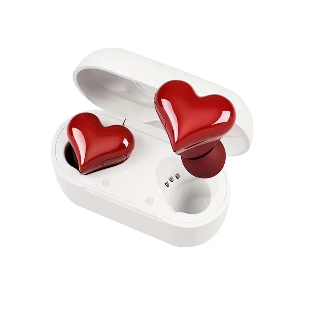 New Wireless Bluetooth Headphones Heart Shaped Earphones Woman Earphone High Quality Heart Earbuds Girl Gift.