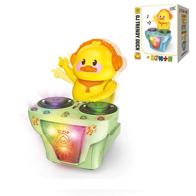 Electronic DJ Light Music Dancing Pig Toy Musical Toys Cute Swing Dancing Piggy Toy with Music LED Lights Musical Toy for Kids.