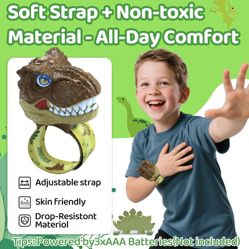 Vvinca Walkie Talkies for Kids - 2 Pack Toys for Boys Girls Age 3-5 5-7 8-12 T-Rex Adjustable Strap Long Range Clear Sound Walkie Talkie Outdoor Camping Christmas Birthday Gifts for Toddlers