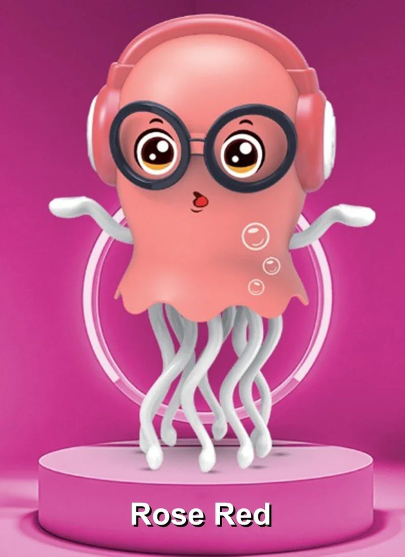 Electric Dancing Squid Toy Crawling Dancing Automatic Obstacle Avoidance Octopus Sensor Toy with LED Lights & Music