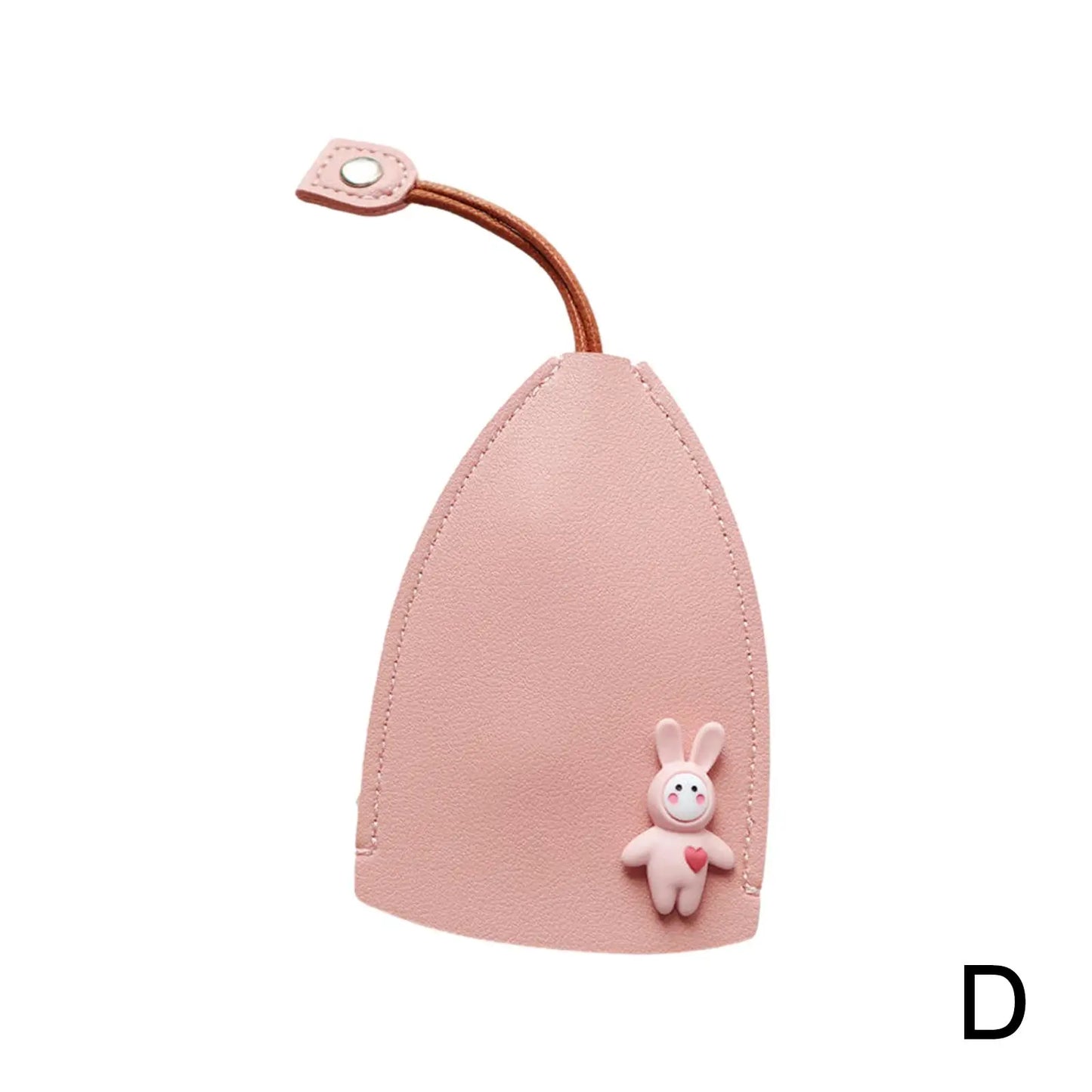 Cute Pull Out Key Case Cartoon Animals Rabbit Cat PU Leather Key Wallets Housekeepers Car Key Holder Case Leather Bag for Keys.