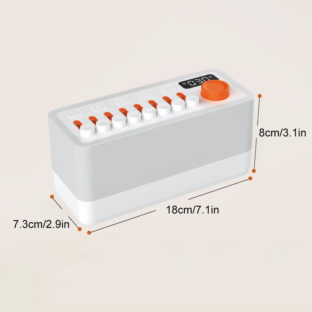 Portable White Noise Bluetooth Speaker Nature Sound Sleep Aid Music Box Wireless Stereo MP3 Music Player Support Timed Shutdown.
