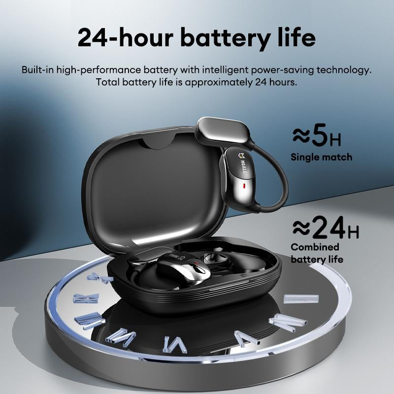 MGALL KC09 OWS Electronic Wireless Bluetooth Earbud Headset with 2025 New Bluetooth 6.0 for Faster, More Stable Connection & Lower Power Use, Comfortable & Luxurious Sound for Music & Phone Calls
