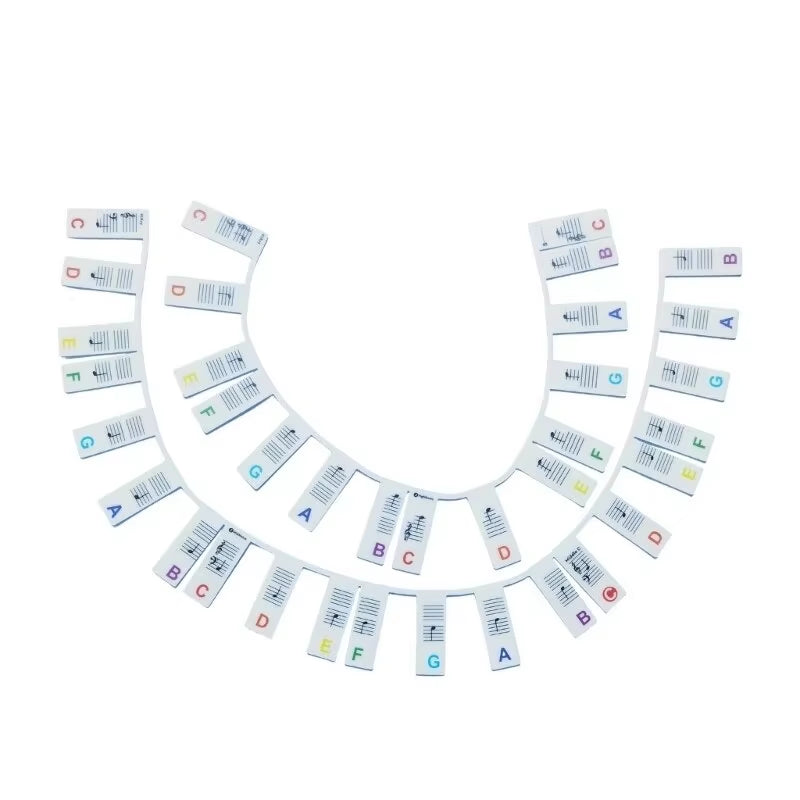 Piano Keyboard Stickers for 88/61 Key,Removable Piano Keyboard Note Labels for Learning Piano Notes Guide for Beginner.