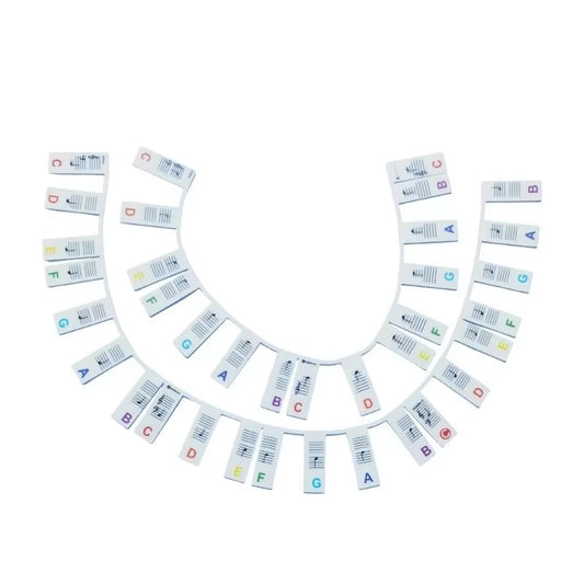 Piano Keyboard Stickers for 88/61 Key,Removable Piano Keyboard Note Labels for Learning Piano Notes Guide for Beginner.