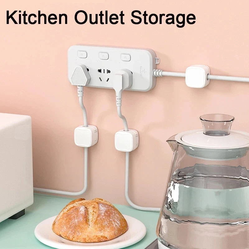 6PCS Magnetic Wire Organizer Desktop Cable Clip Protector Cord Magnet Cable Winder Row Plug Mouse USB Charging Line Holder Hook.