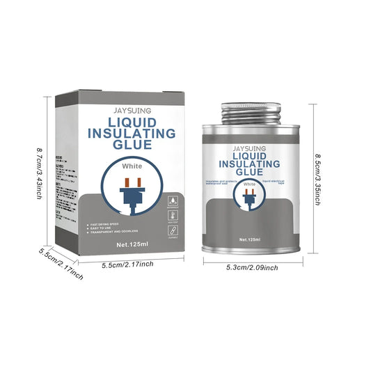 Jaysuing Insulating Glue Is Waterproof, Leakage-Proof, Durable, Durable, Transparent and Odorless Liquid Colloid with High Tempe.
