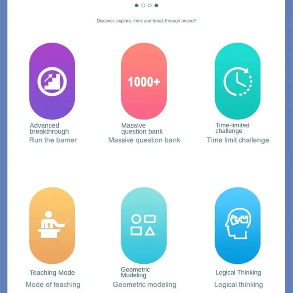 Super Block Smart Jigsaw Game 1000+ Levelled up Challenges Brain Teaser Puzzles Interactive Fidget Toys Children'S Gifts.