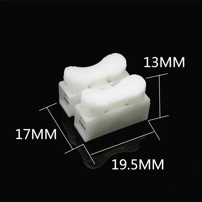 20/50Pcs No Solding Quick 1P 2P Cable Wire Connector No Screw Terminal Block Spring Clamp.