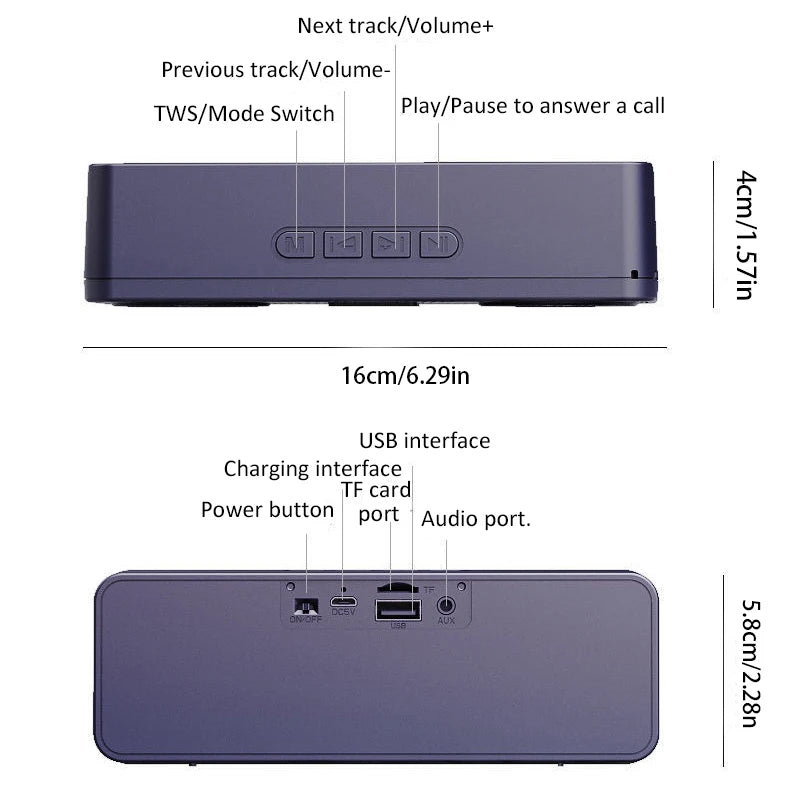 S18 Wireless Creative Bluetooth Smart Speaker Mobile Phone Audio Computer Subwoofer Outdoor Convenient Radio