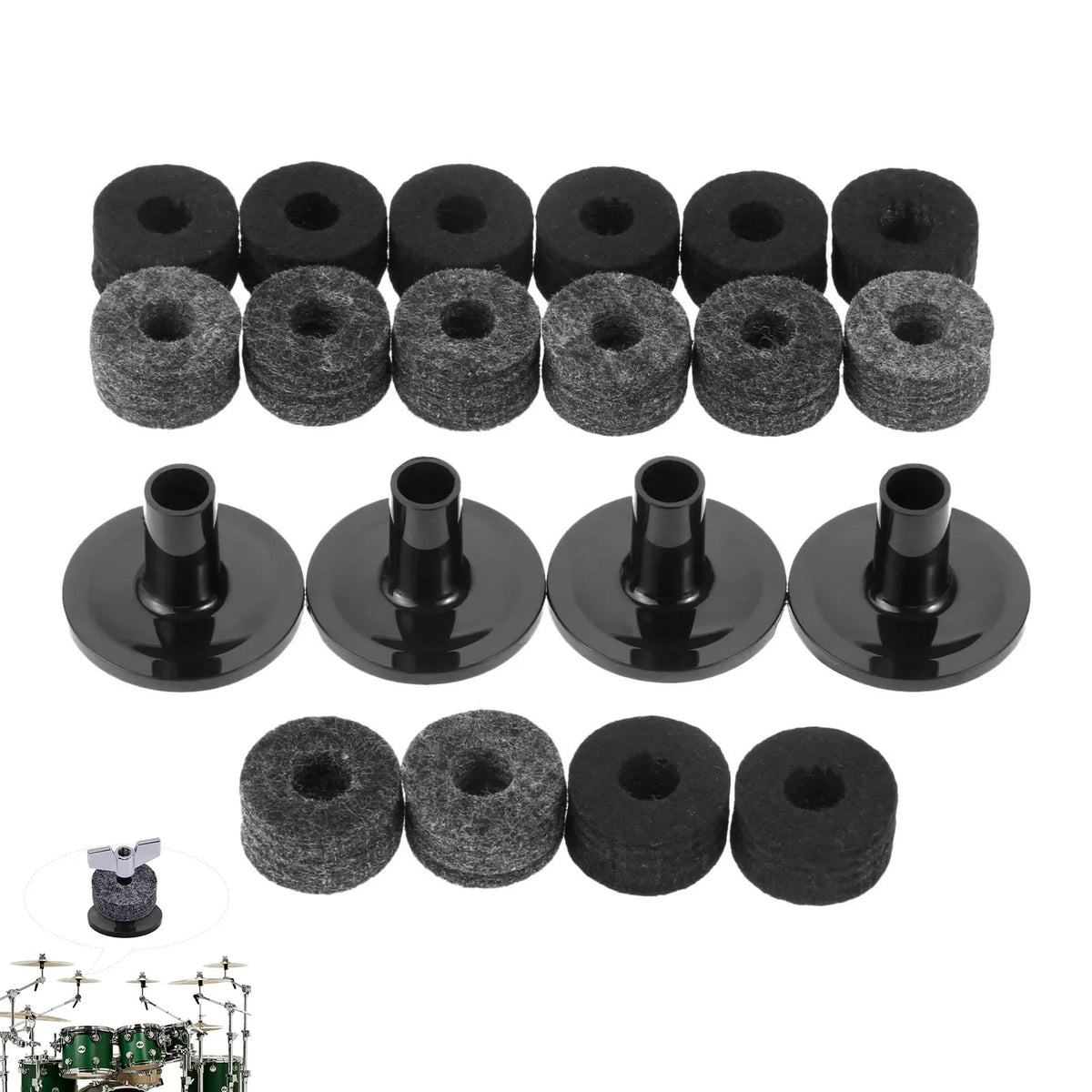 Cymbal Felt & Sleeve Set — 10 Pieces