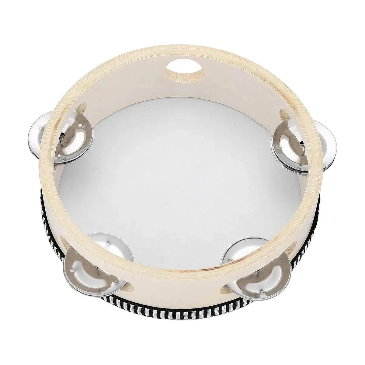 Wooden Handheld Tambourine