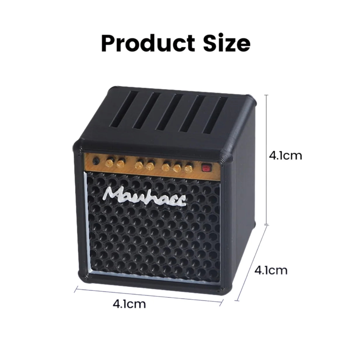 Miwayer Guitar Pick Holder/3D Printed Large-Capacity Portable Amp  Shape Guitar Pick Holder w/5 Slots/for Guitar Accessories