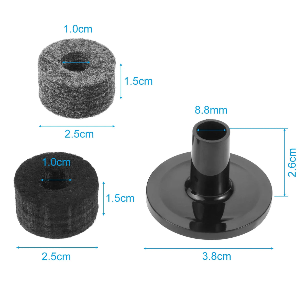 Cymbal Felt & Sleeve Set — 10 Pieces