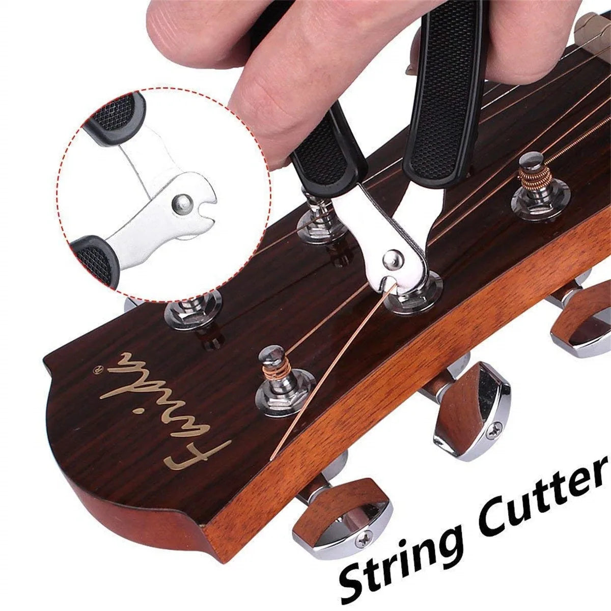 3-in-1 Guitar String Winder, Cutter & Bridge Pin Puller