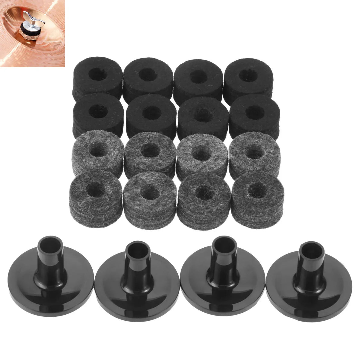 Cymbal Felt & Sleeve Set — 10 Pieces