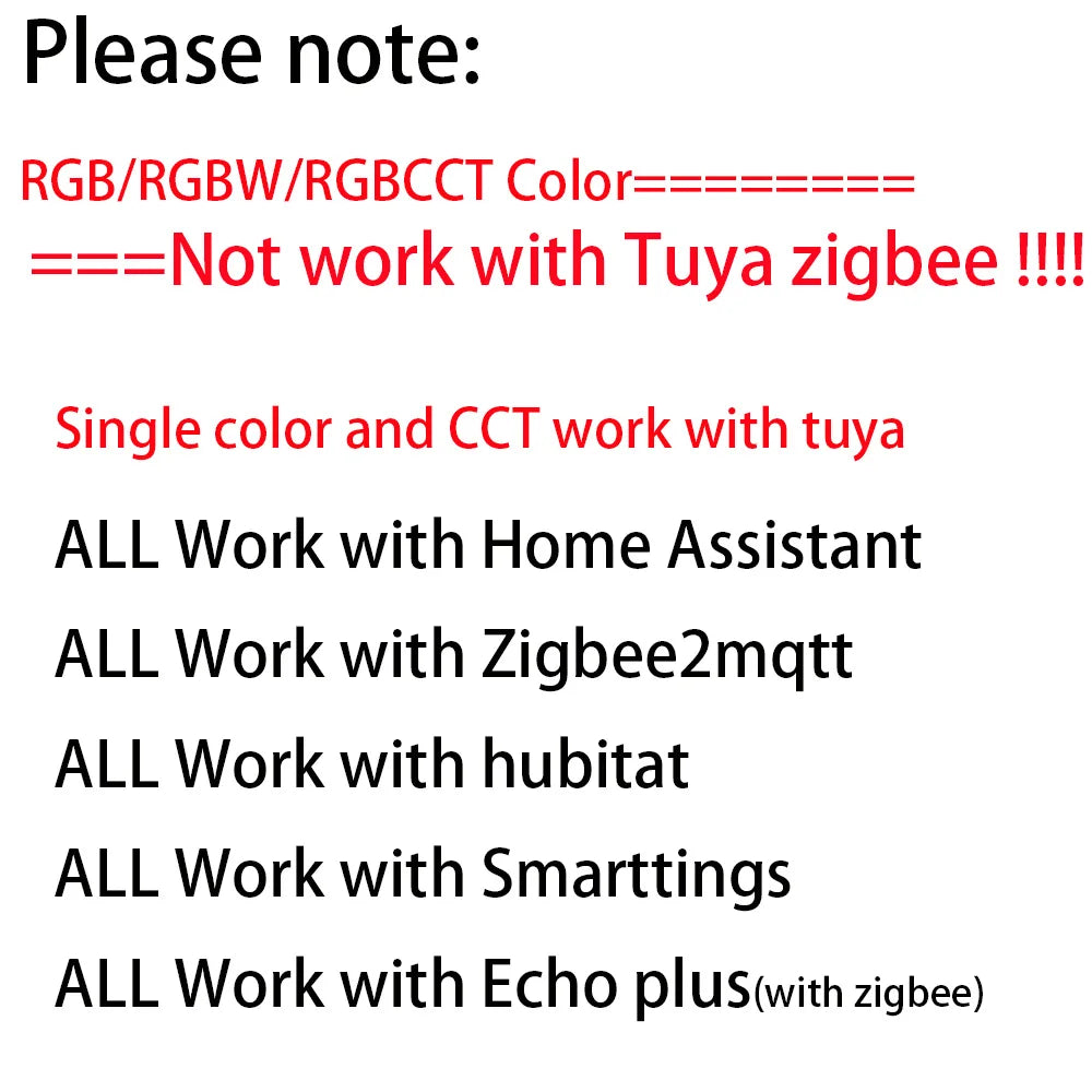 Zigbee 3.0 Smart LED Controller DC5V 12V 24V Dimmer Single color CCT RGB RGBW RGBCCT LED Strip for Alexa Alice SmartThings 2mqtt