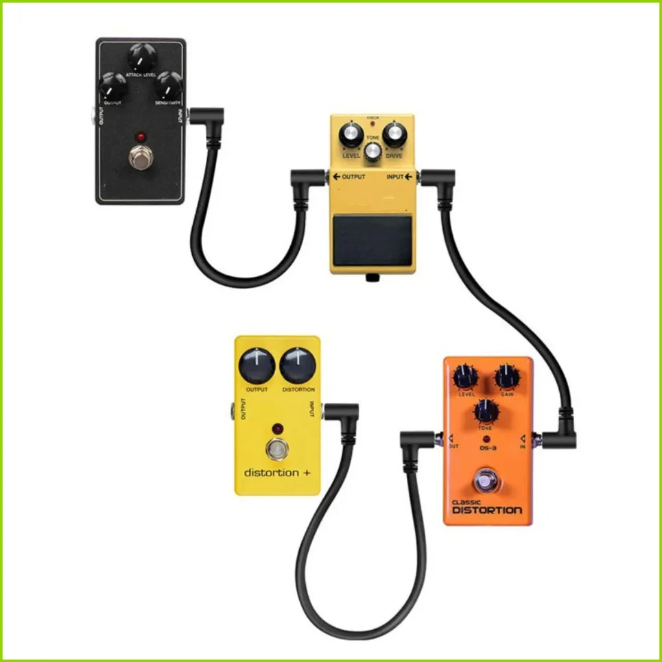 Right-Angle Pedal Patch Cables — 6 Pack