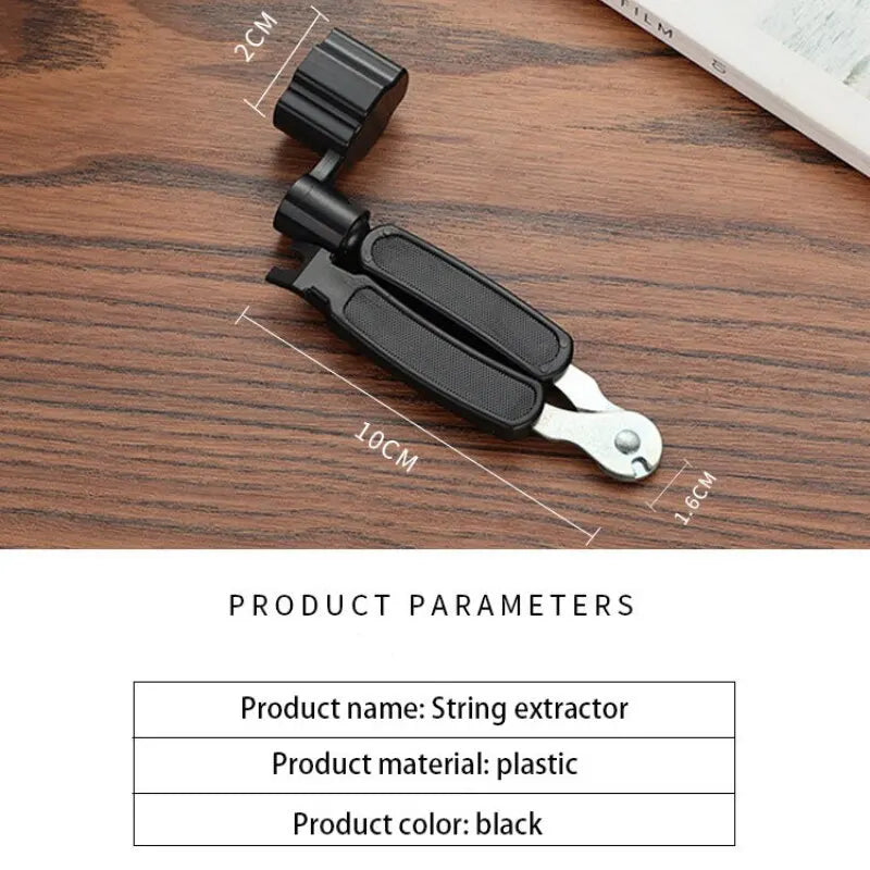 Wooden Guitar String Changing Tool Installation String Cutter Winding String Winding Three in One Pliers String Puller Bakelite