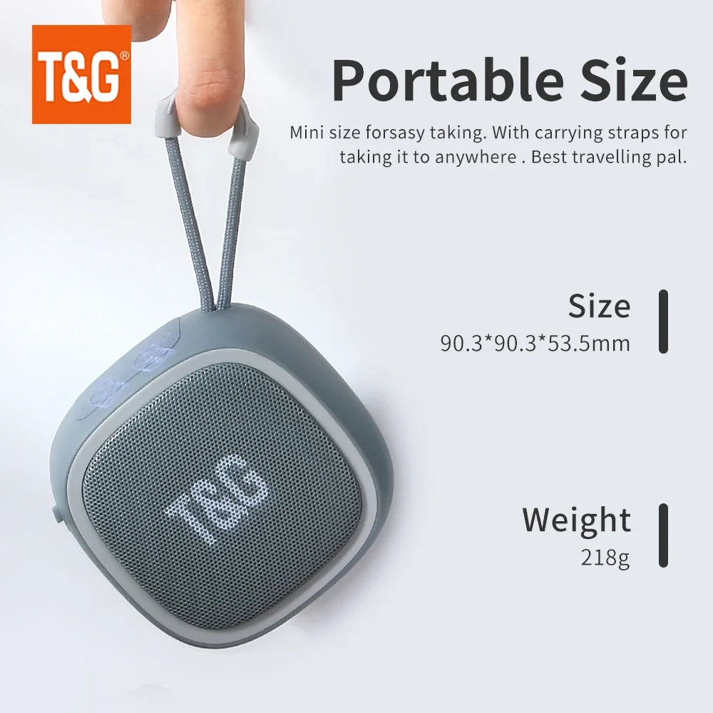 TG659 Mini Wireless Powerful Bluetooth Speaker TWS Bluetooth 5.3 Sound Box HIFI Loudspeaker Support TF Card Radio