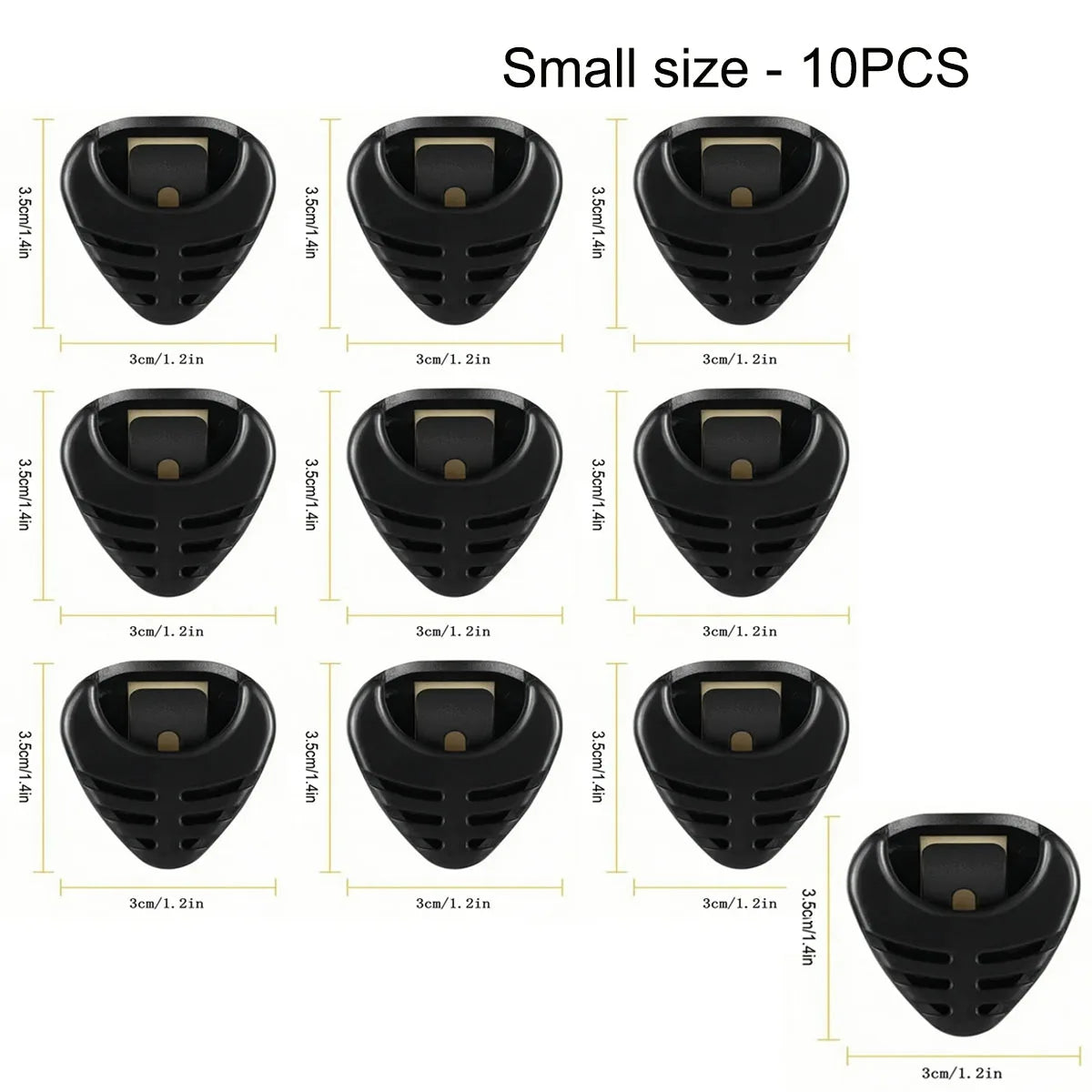 1/5/10Pcs Guitar Pick Holder Plastic Plectrum Case Mediator Quick Storage Self Adhesive Triangle Shape