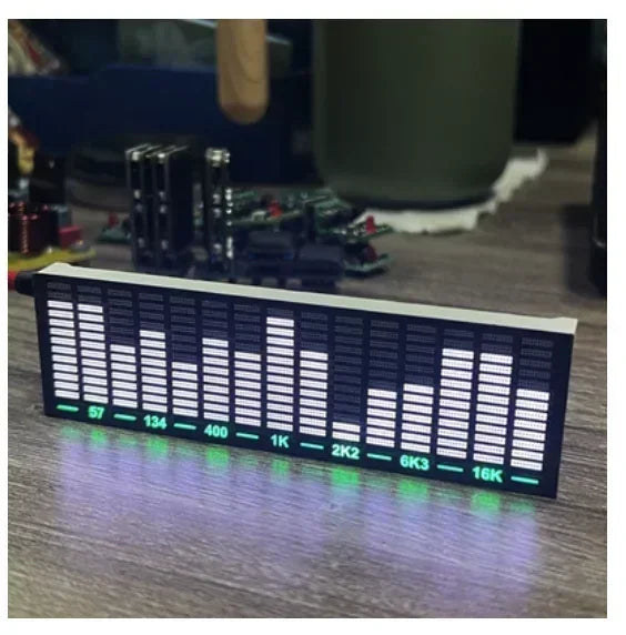 LED Sound-controlled Music Spectrum Display Pickup Ambient Light Atmospheric Rhythm Light Car Atmosphere Lamp USB 5V