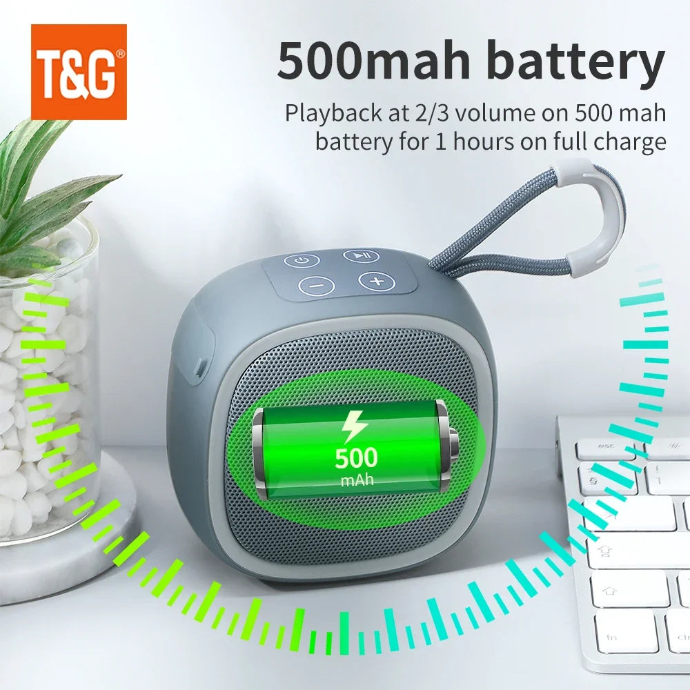 TG659 Mini Wireless Powerful Bluetooth Speaker TWS Bluetooth 5.3 Sound Box HIFI Loudspeaker Support TF Card Radio