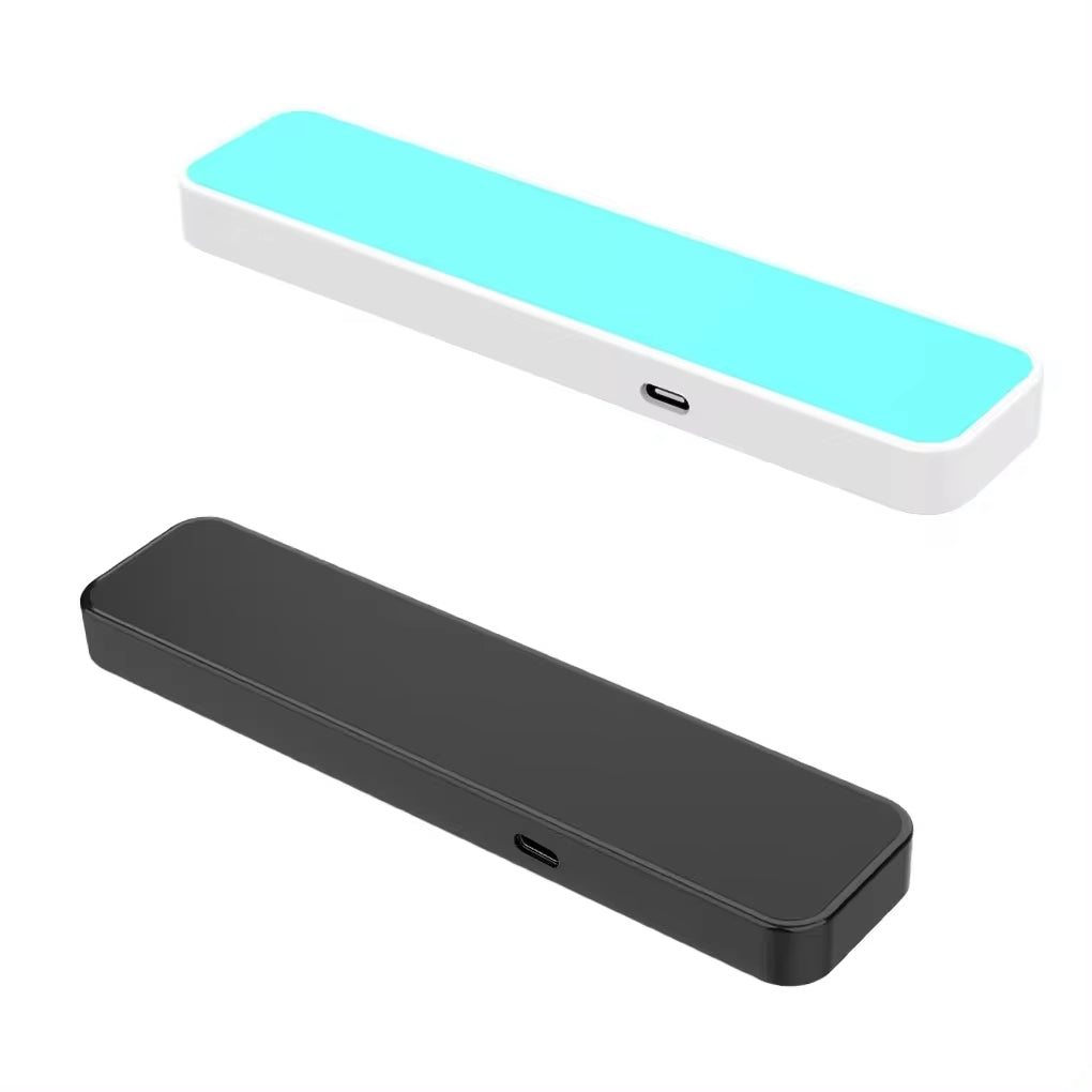 Bone Conduction Music Box Wireless Bluetooth-Compatible Speaker Stereo Bass under Pillow Improve Sleep Travel for Facebook-Blue.