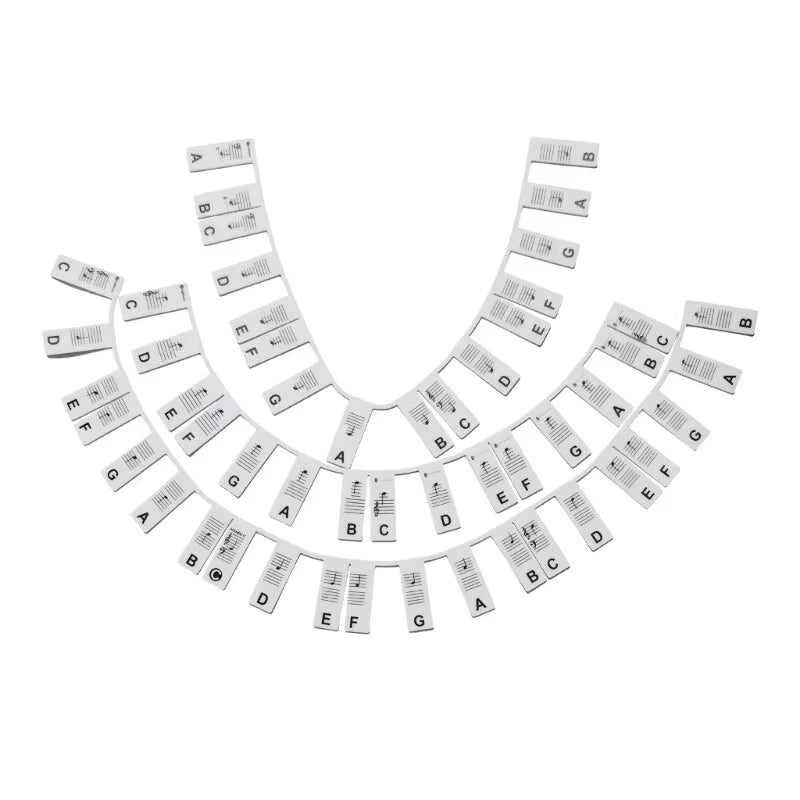 Piano Keyboard Stickers for 88/61 Key,Removable Piano Keyboard Note Labels for Learning Piano Notes Guide for Beginner.