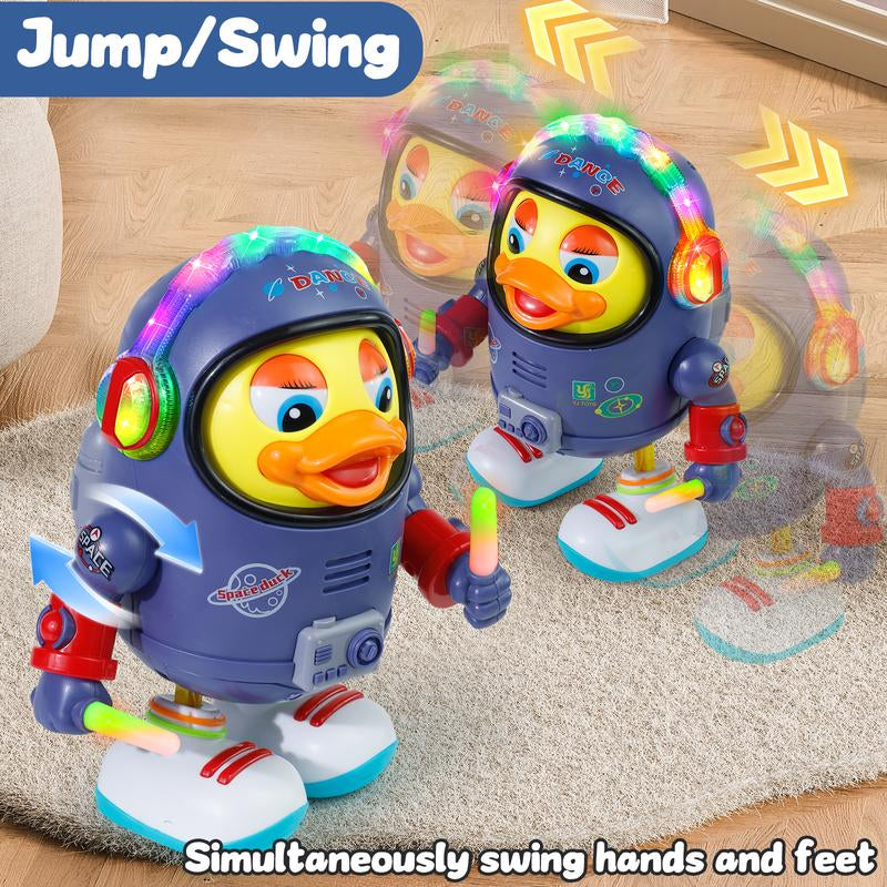 Dancing Space Duck Toy for Kids with Music & Lights – Electric Waddling Fun Gift Toy