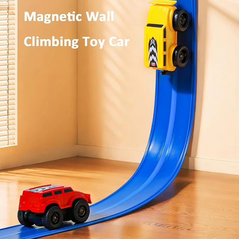 Magnetic Wall Climbing Toy Car, Emboadlie Magnetic anti Gravity Wall Climbing Car Zero Gravity Car Toy Wall Climbing, Boys Gilrs