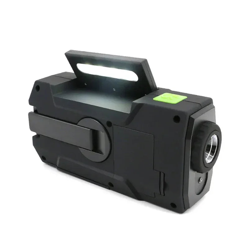 Emergency Weather Radio NOAA/AM/FM with 2000Mah Portable Power Bank Usb/Solar/Hand Crank Charging, Battery Operated, SOS Alarm.