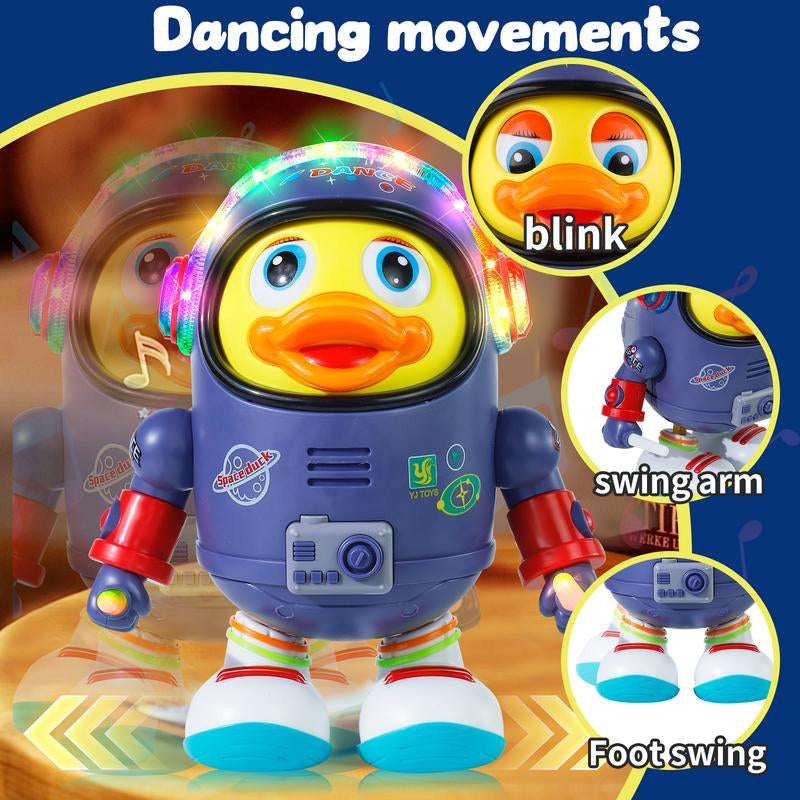 Dancing Space Duck Toy for Kids with Music & Lights – Electric Waddling Fun Gift Toy