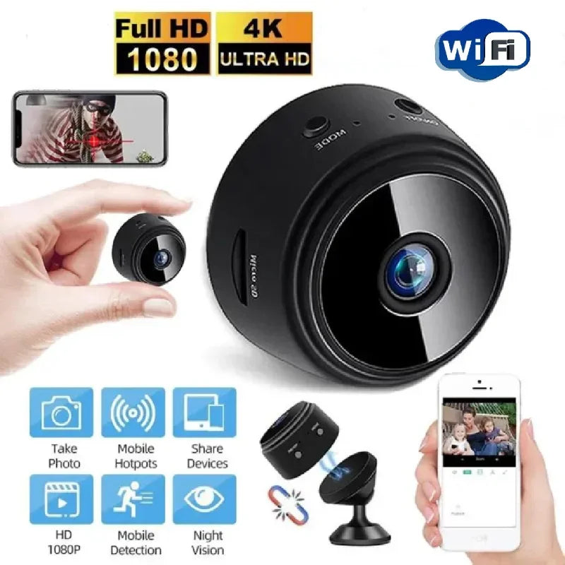 A9 Mini Camera 1080P Remote Monitor with Motion Night Version Voice Video Security Wireless Camcorders Surveillance Cameras.