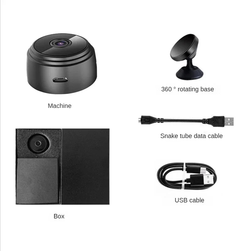 A9 Mini Camera 1080P Remote Monitor with Motion Night Version Voice Video Security Wireless Camcorders Surveillance Cameras.