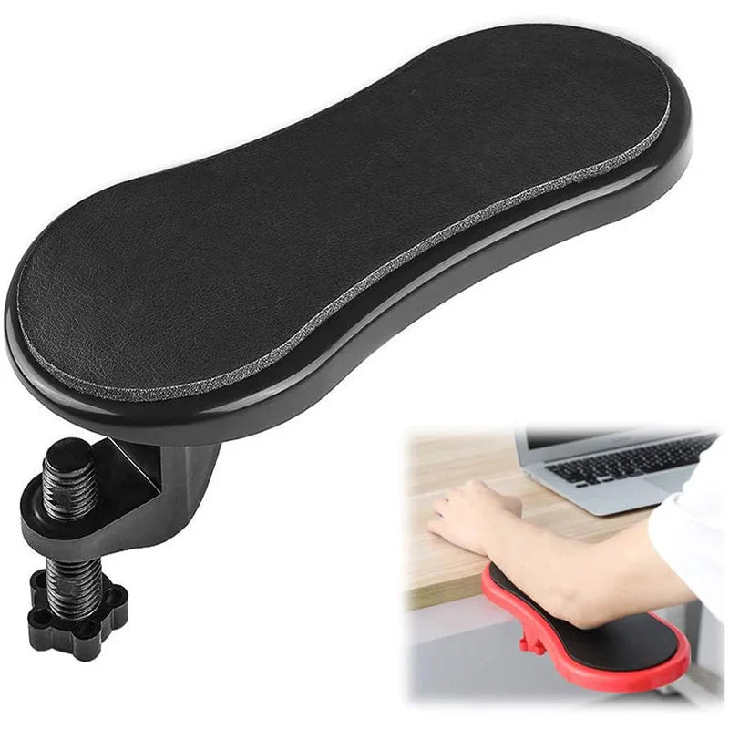 Computer Arm Rest for Desk Adjustable Ergonomic Wrist Rest Support for Keyboard Armrest Extender Rotating Mouse Pad Holder.